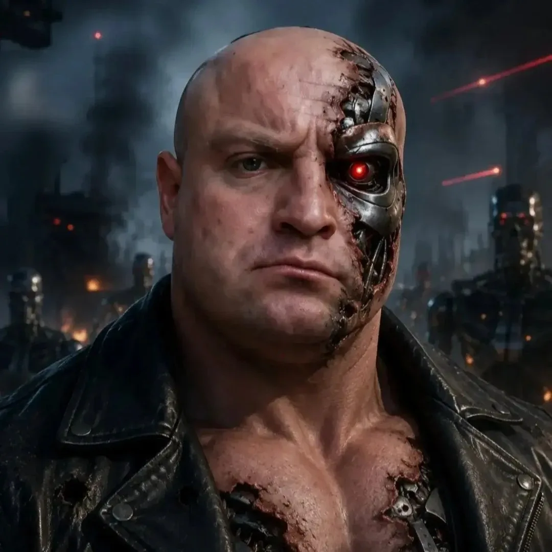 Skrzypas jako terminator, grafika z Instagrama
